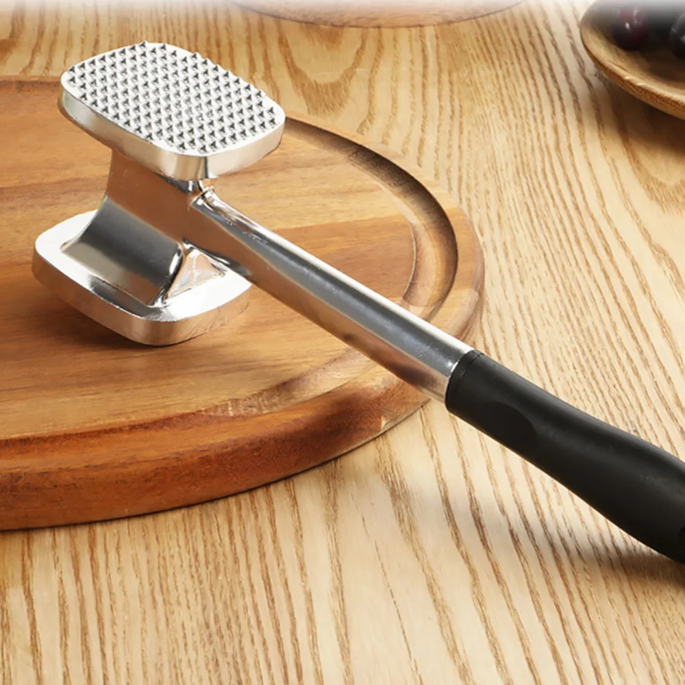 

Double-sided Meat Hammer Aluminum Alloy Steak Hammer Practical Beef Hammer