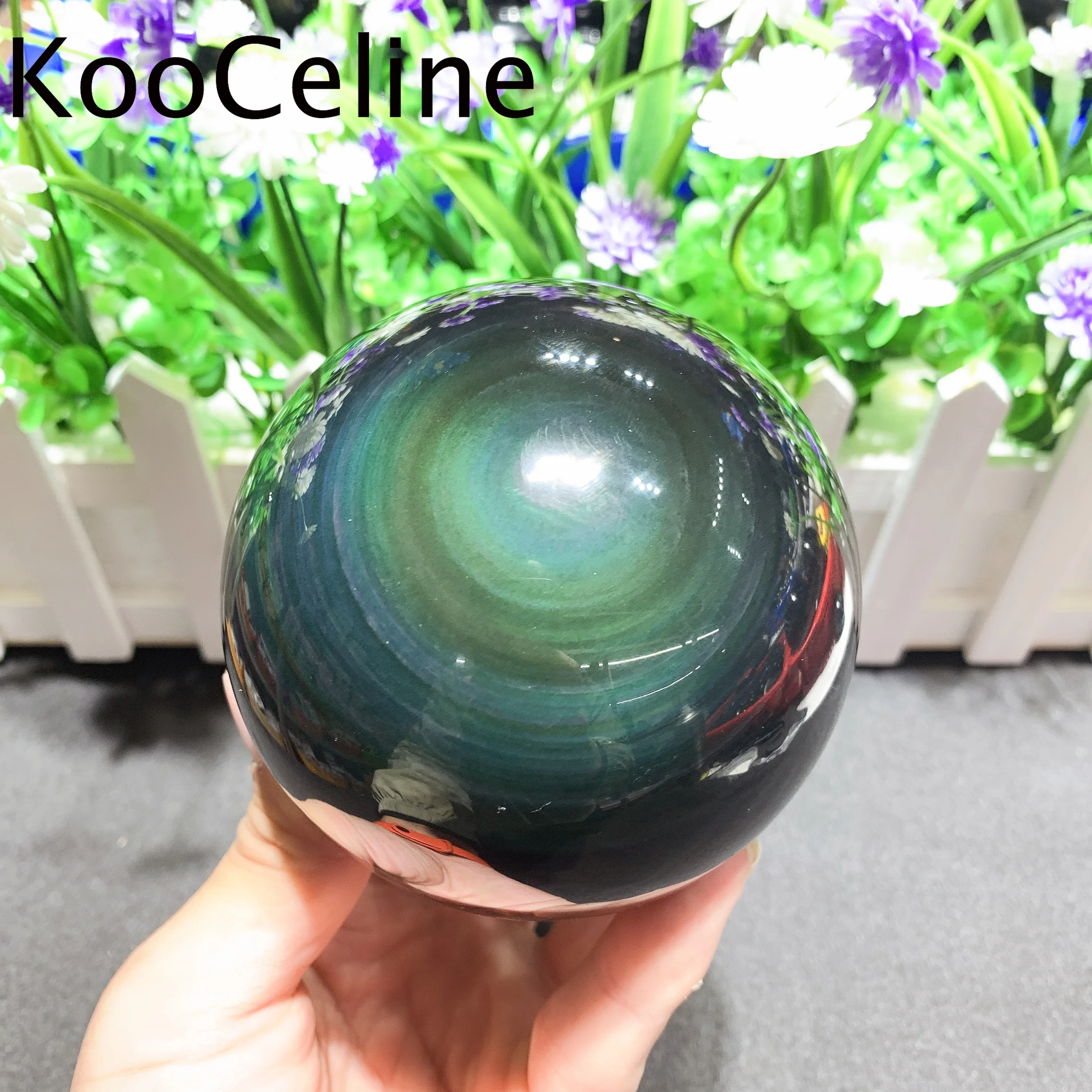 

5-13cm Natural Crystal Quartz Mineral Stone Colorful Obsidian Sphere Energy Ball Reiki Healing Decoration Accessories Gemstone