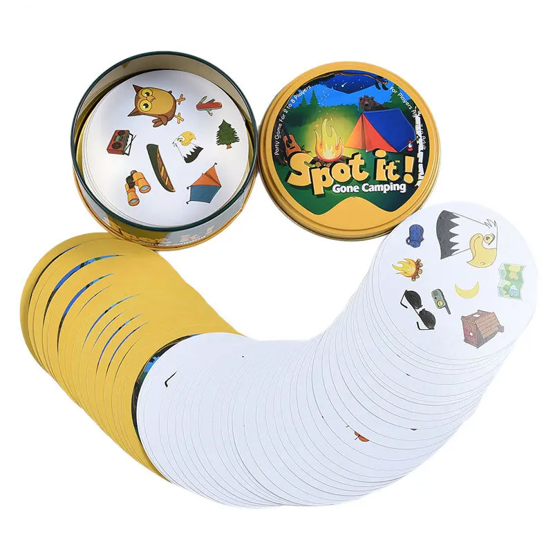

New Dobble Spot It Card Game Fun Family Animals Kids Board Game Gift Holiday Camping toy