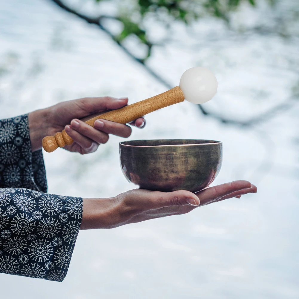 Хрустальные Поющие миски 2 шт. тренировочный молоток перкуссионный инструмент