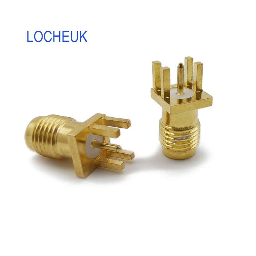 10 шт. гнездо RP SMA (штырьковый) припой зажимы для печатной платы Edge Mount 4 шпильки 1 6 мм