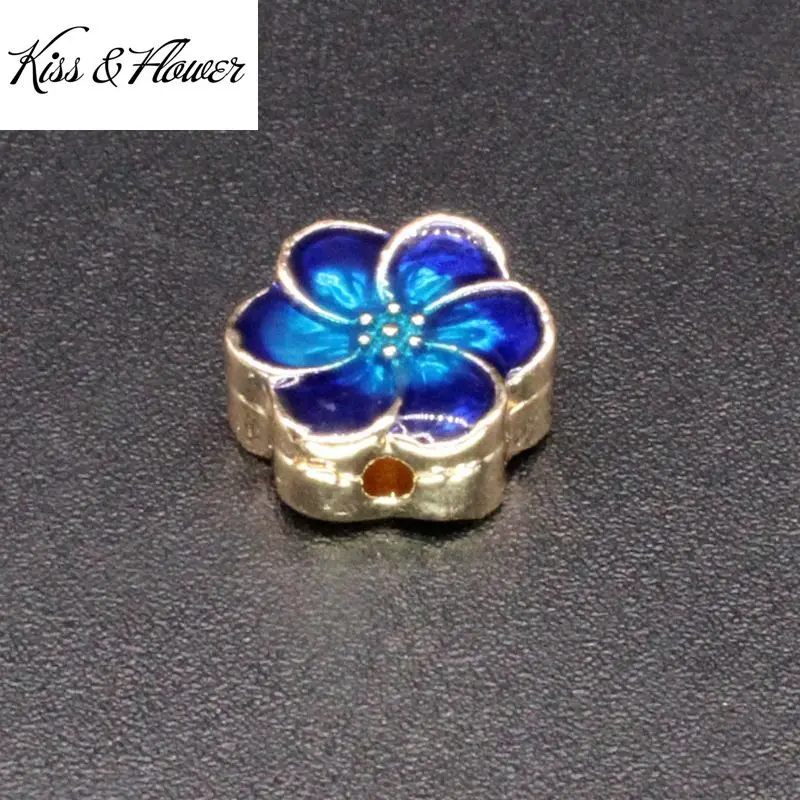 

KISS&FLOWER AC46 Cloisonne Fine DIY Jewelry Making Accessories Findings Fittings Bracelet Necklace Looses Flower Spacer Beads