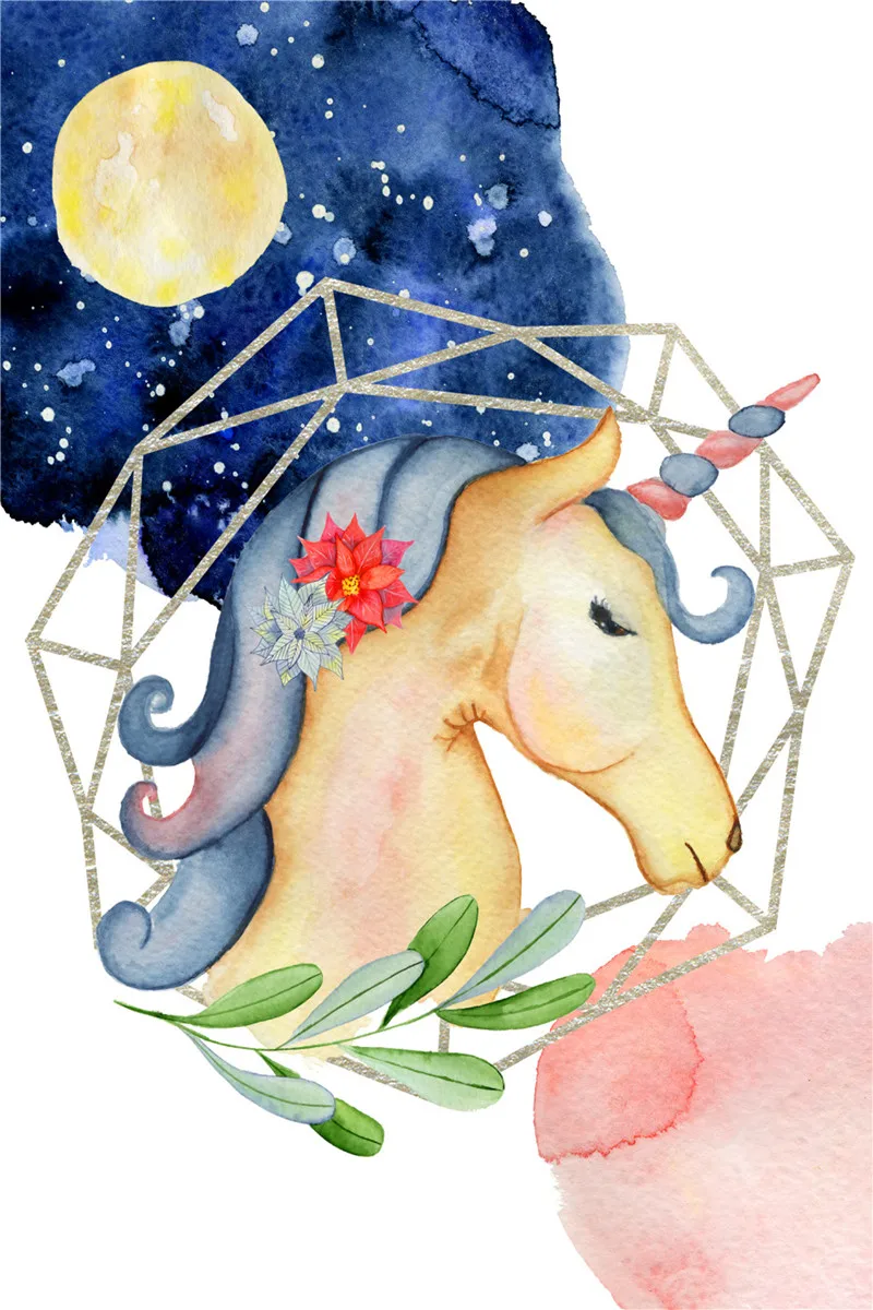 

Metalplate Home Decoration Accessories Unicorns Metal Wall Decor Cartoon Pictures Posters on the Wall Stickers Gamer Room Garden