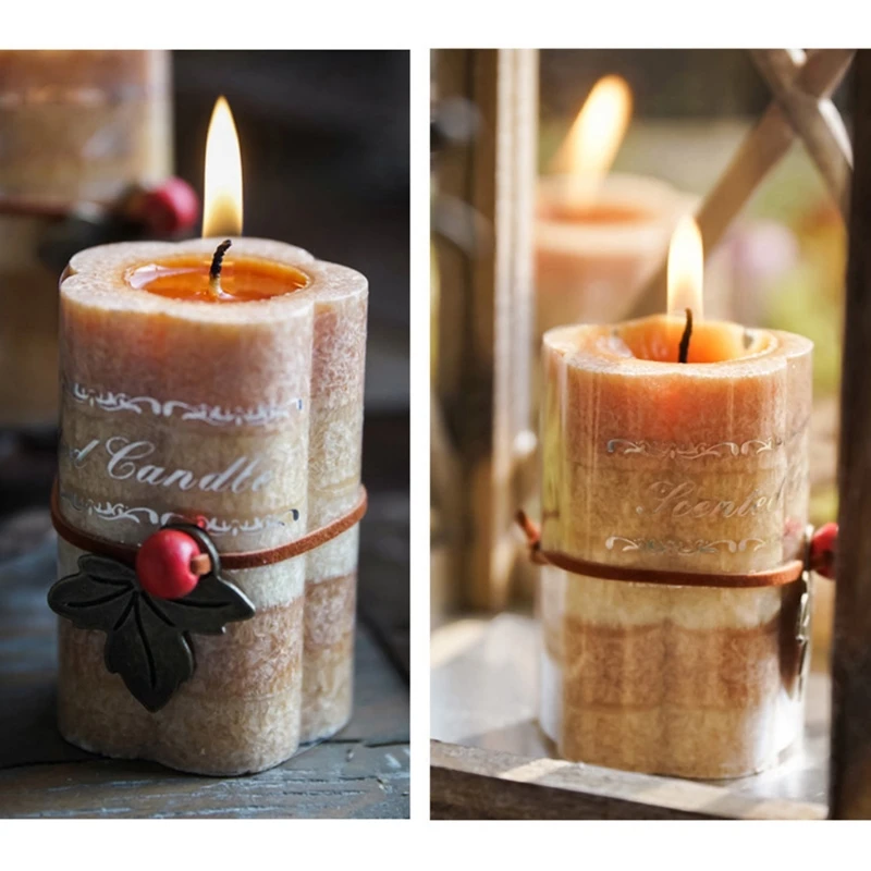 Scented Candle Wax Decorative Candles Table Photo Prop Birthday Gift Prefect for Meditation Stress | Дом и сад