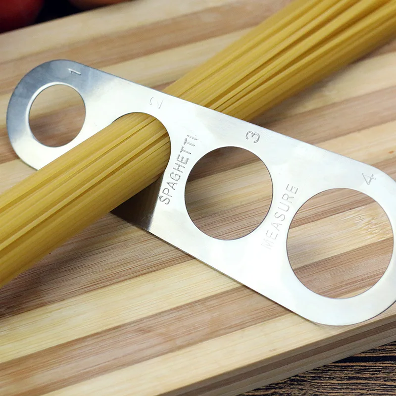 

Rvs Spaghetti Measure Makkelijk Pasta Ruler Meten 4 Serveren Gedeelte Cooking Supplies Controle Gereedschap measuring tools