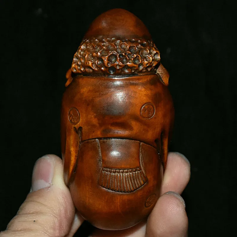 Китайская резная буддистская статуя из бокса Архат Дамо Бодхидхарма Dharma Будды