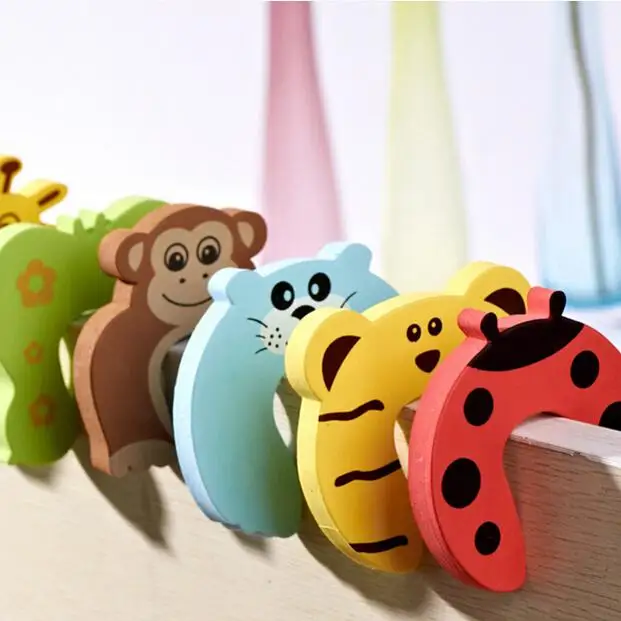 1pcs Cartoon Animal Jammers Stop Door Stopper Holder Lock Safety Guard Finger Protect Stops for Child Kids Baby | Обустройство дома