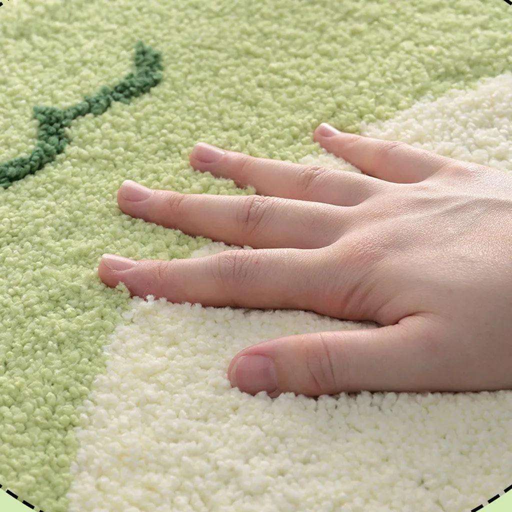 

New cartoon high and low fur home flocking mat 45x65cm Super Absorbent Bath Mat Thick Anti-slip Bathroom Floor Rug Doorway Pad