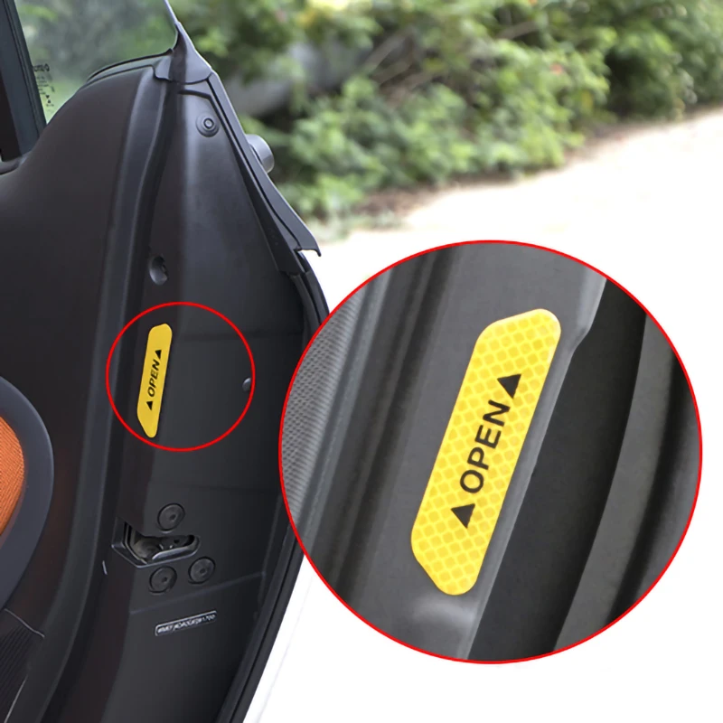 3D Автомобильная предупреждающая Светоотражающая наклейка знак безопасности