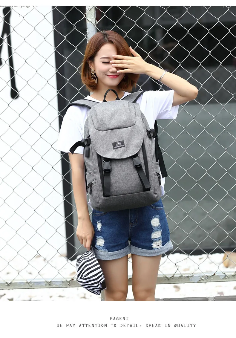 Мужская сумка через плечо с usb зарядкой рюкзак в Корейском стиле молодежная