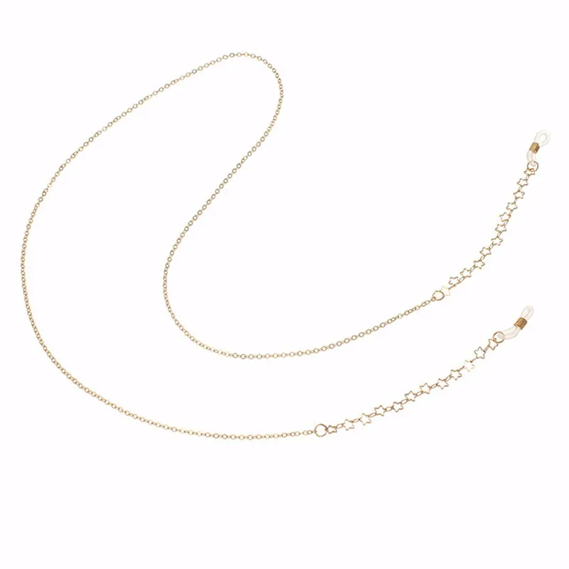 С аппликацией в виде Золотой звезды сплава цепочка для солнцезащитных очков