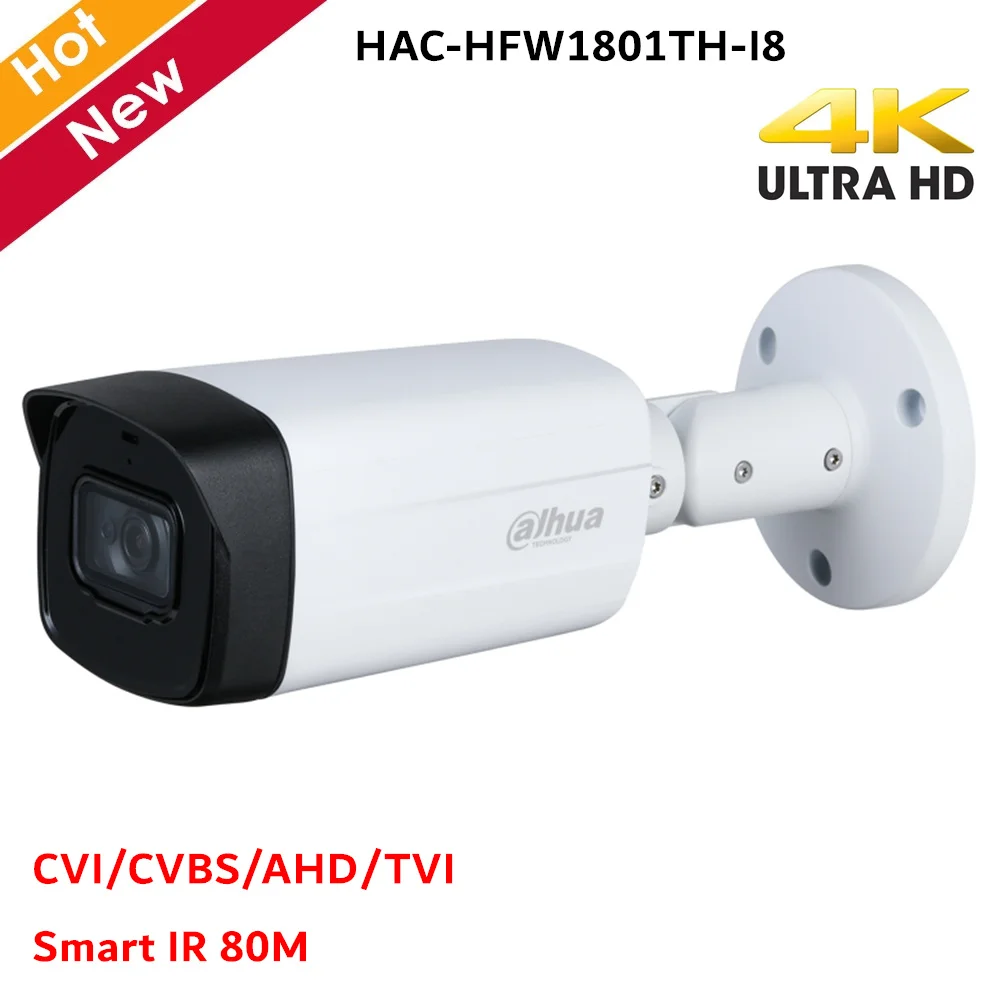 Dahua HDCVI IR Bullet Camera Max. 4K Resolution Smart 80m CVI CVBS AHD TVI Switchable Security CCTV Systems | Безопасность и