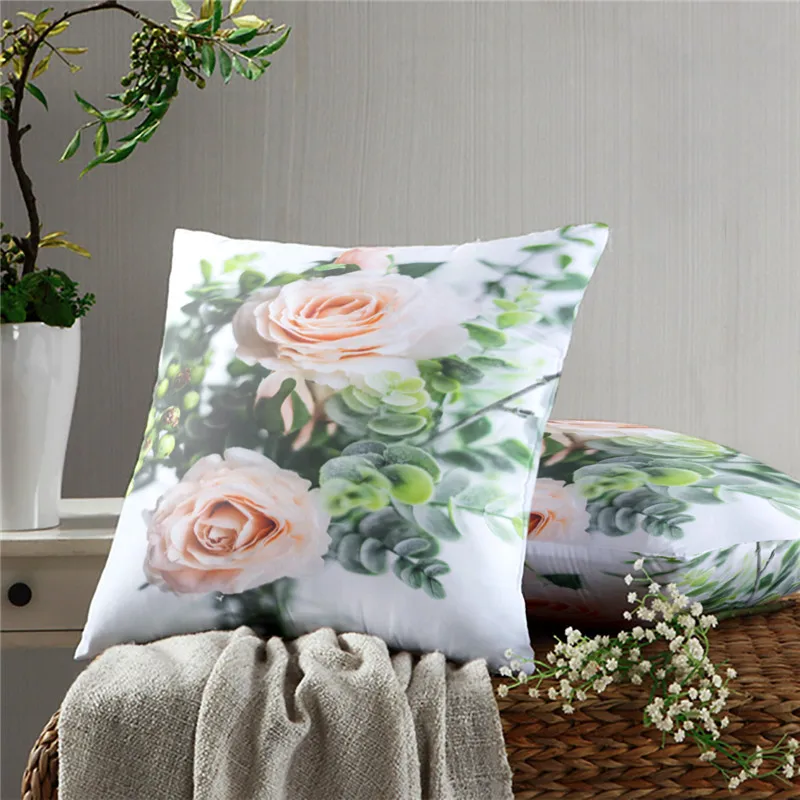 

Rose Pillow Case Decoration Sofa Cushion Pillow Case Bed Pillow Case Home Decoration Car Pillow Case
