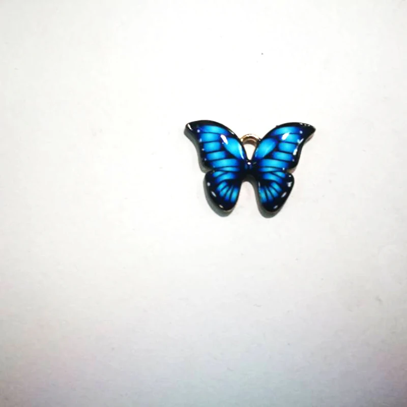 10 шт. подвески бабочки красочная эмалированная бабочка Очаровательная фурнитура