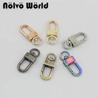 10 50pcs high quality 6 colors 38 top ending gold silver tone trigger snap hook clasp metal clip swivel dog leash hardware
