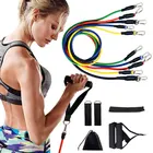 11 шт.компл. эластичные ленты для спортзала, упражнений, йоги, эластичные резиновые ленты для фитнеса