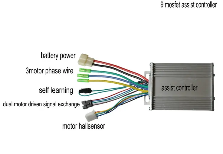 ЖК-дисплей с двумя двигателями 886 + 2 * контроллеры BLDC 24V36V48V60V400W-5000W для