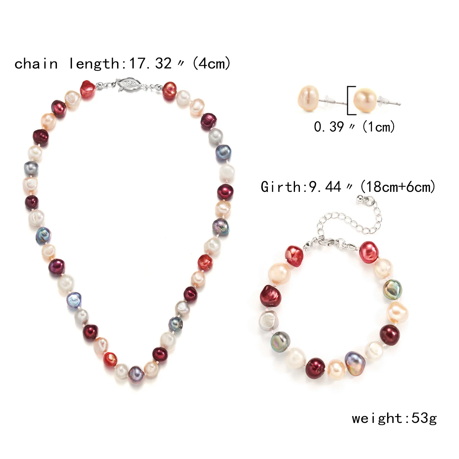 

Elegant Candy Color Imitation Pearl Choker Necklace Baroque Pearl Wedding Necklace for Women Charm Fashion Jewelry 2021 Trend