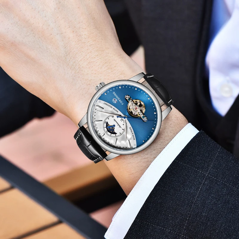 Часы наручные Forsining Мужские механические роскошные брендовые Классические