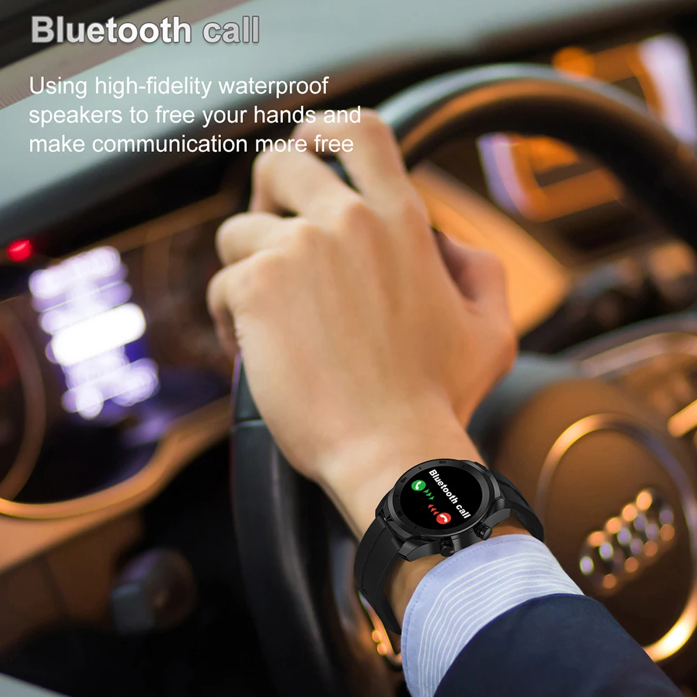 LEMFO DT79 ЭКГ Смарт-часы для мужчин IP67 водонепроницаемый вызовов через Bluetooth