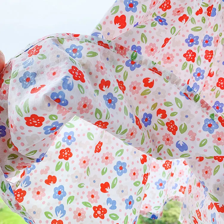 

Baby Floral Dress Summer Girl Korean Style Vest Dresses Fashion Dress for Girls Children's Clothing 1-6 Years Kids Fashion Dress