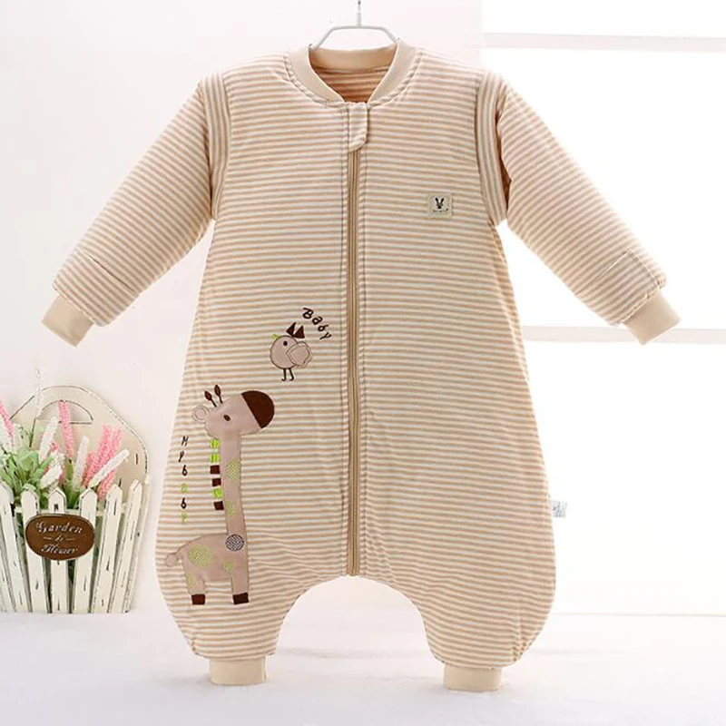 Спальный мешок для младенцев зимнее платье сна комбинезоны пижамные повязки
