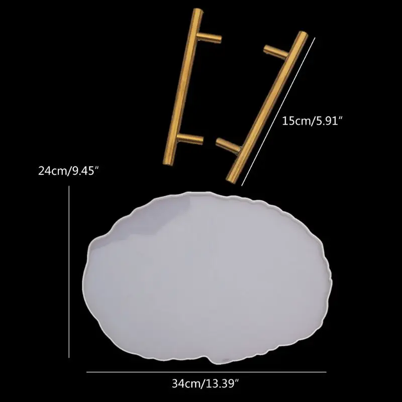 

Large Irregular Oval Wave Coaster Mold Cup Mat Silicone Epoxy Resin Mold Art Cra