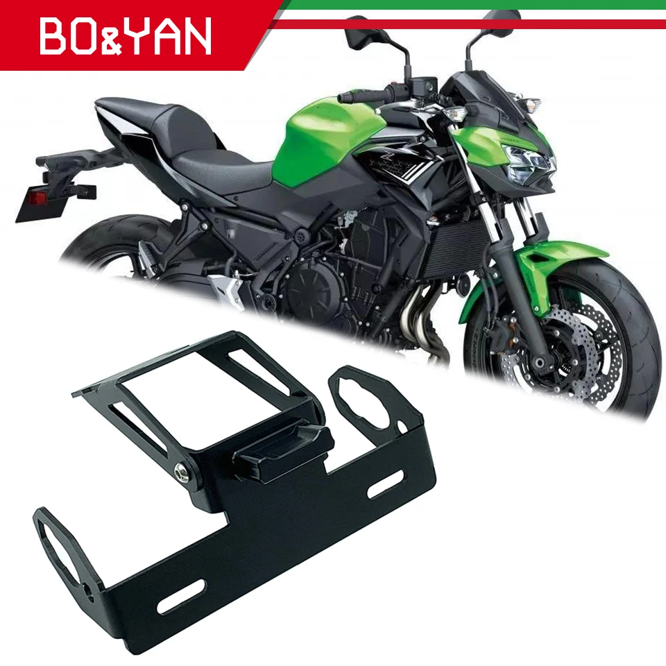 

For kawasaki Ninja 650 Z650 Ninja650 2017 2018 2019 Motorcycle License Plate Holder Tail Number Plate Frame Holder