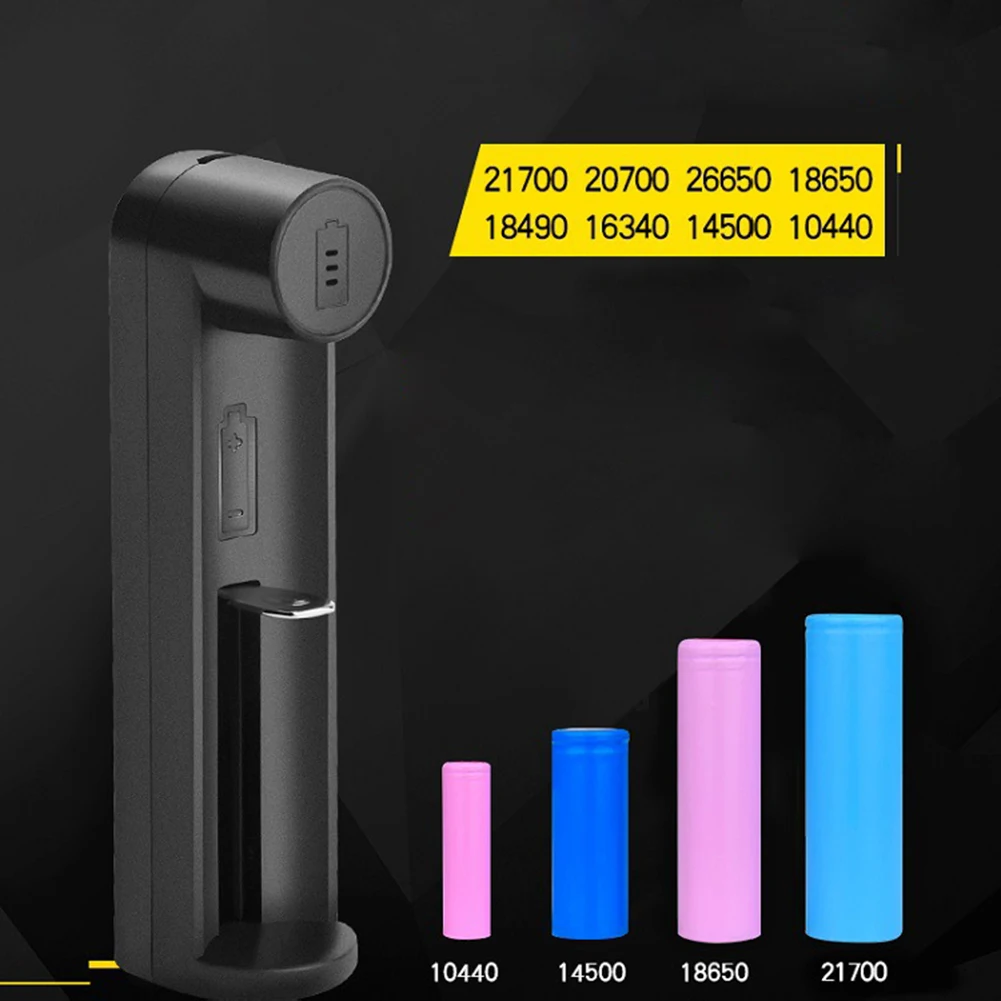 Универсальное зарядное устройство с USB-портом для литий-ионных батарей 18650 21700 20700