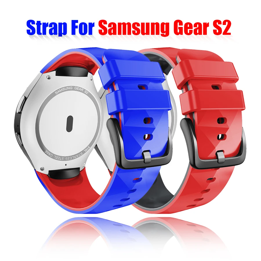 

for Samsung Galaxy Gear S2 R730 Band Fashion Soft Silicone Replacement Watchband Wriststraps Bracelet for SM-R720 Smart Watch