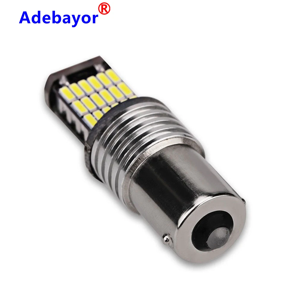 4 шт. 1156 CANBUS без ошибки p21w BA15S 4014 led 45 SMD автомобиля задние светодиодные лампы