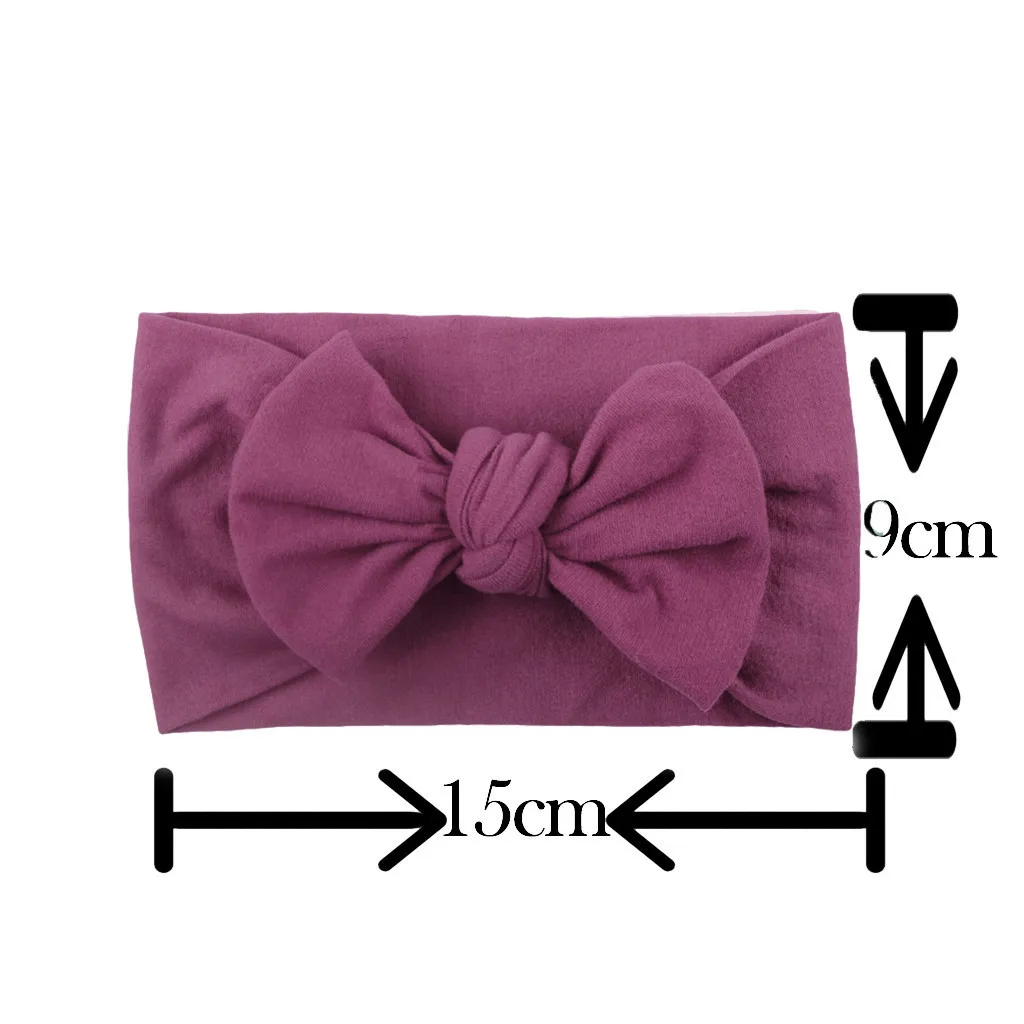 

8PC fashion baby bow headband solid baby girl head band Cotton Blend Hair Band Bow Accessories Headwear diademas para nia t5