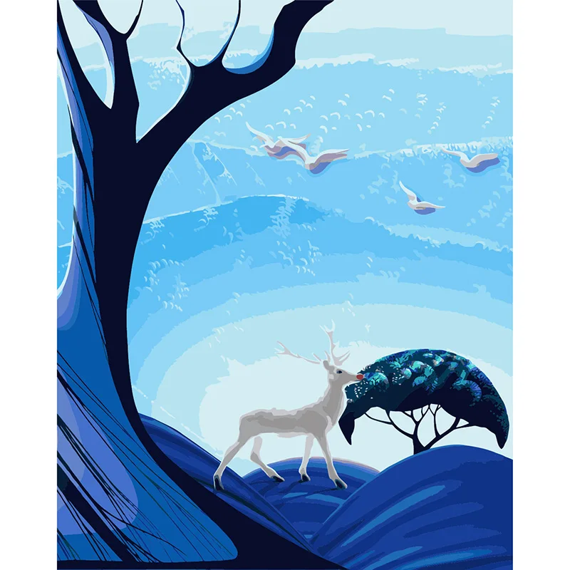 2020 Горячая Распродажа картина с изображением оленя по номерам номерами для
