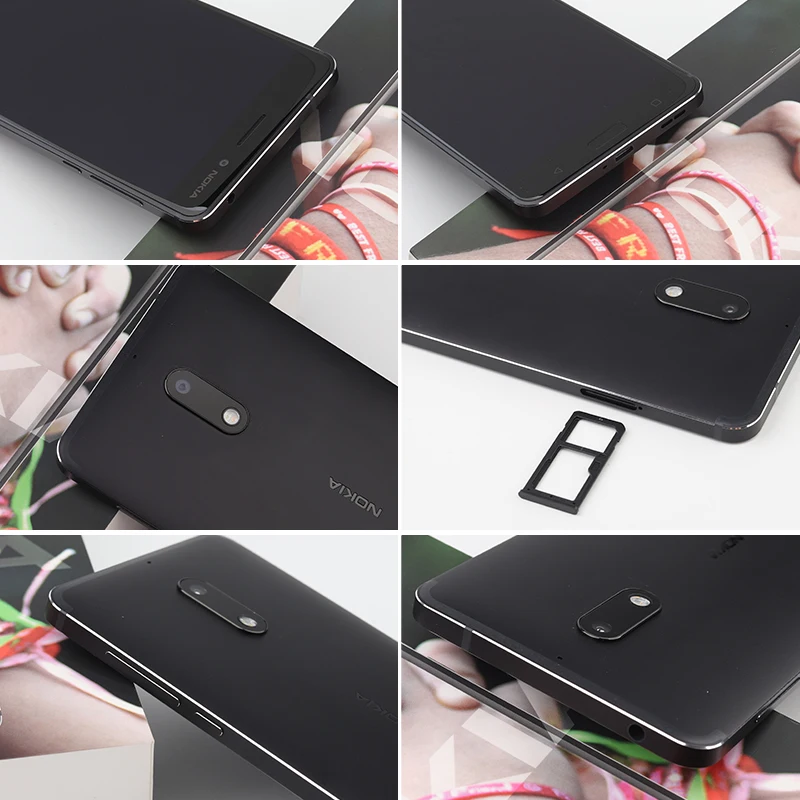 nokia 6 dual sim android snapdragon 430 cellphone 4gb ram 64gb rom octa core fingerprint 5 5 1080p 4g lte unlocked mobile phone free global shipping