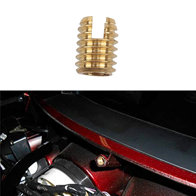 

Motorcycle Brass Batwing Fairing Insert Repair Kit Bolts Screw For Street Electra Glide Classic FLHT FLHX 2007-2013 (Pack