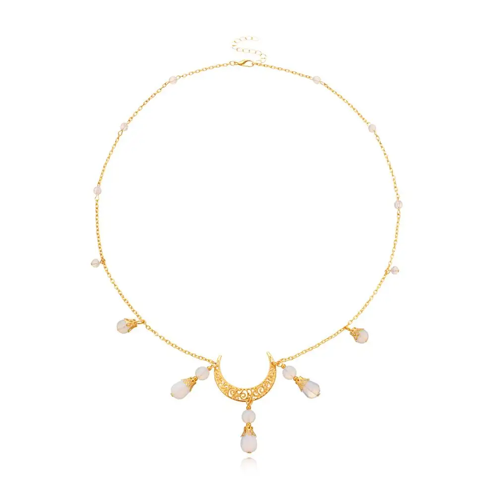 Женская винтажная Лунная бусина Zuowen украшение для лба из Индии аксессуары цепь