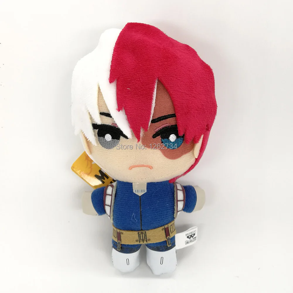 A Todoroki Shoto15cm 4-15 см My Hero Academy Bakugou Katsuki Todoroki Shoto Midoriya Izuku плюшевый брелок брошь значок с мешком фигурка игрушка TYQQ - Цвет: A Todoroki Shoto15cm