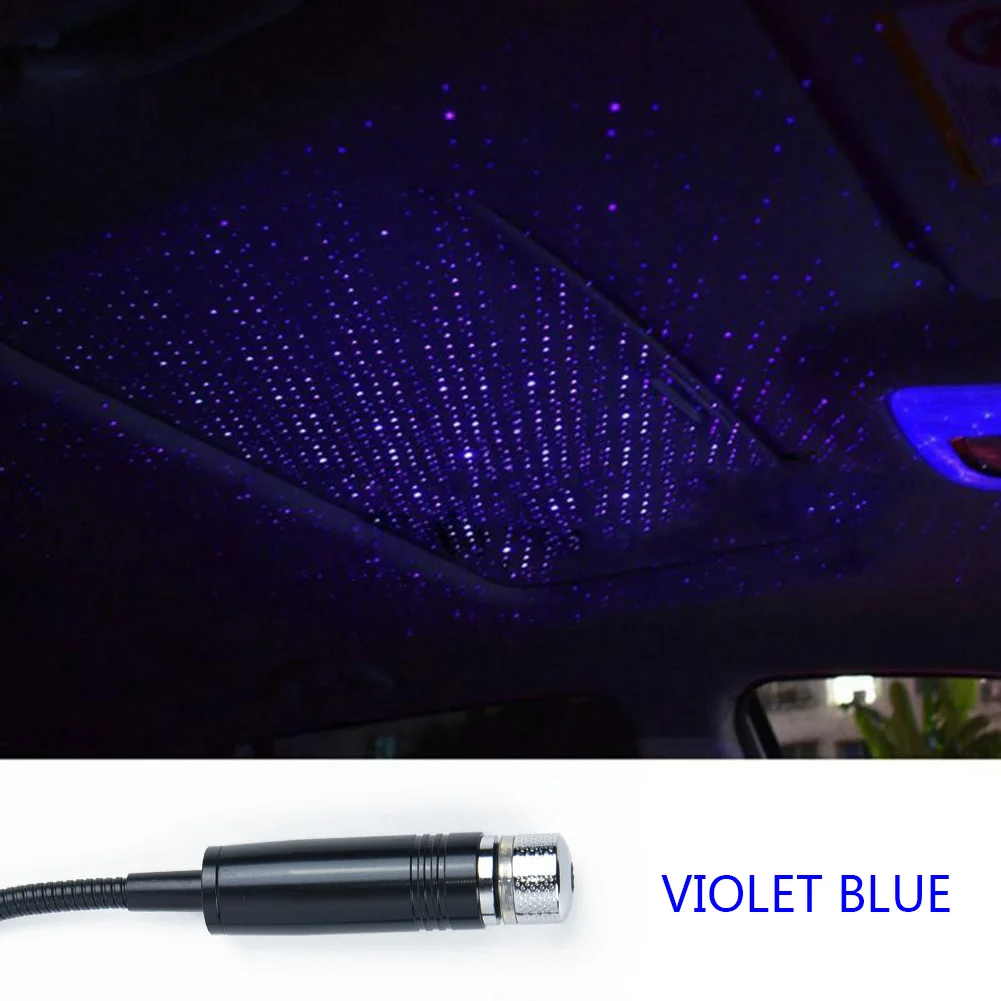 Car Atmosphere Lamp Interior Roof Ambient Star Night Light LED USB Projector Kit | Автомобили и мотоциклы