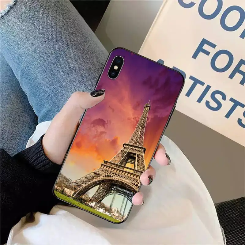 

Romantic Paris Eiffel Tower Phone Case for iPhone 11 12 pro XS MAX 8 7 6 6S Plus X 5S SE 2020 XR mini