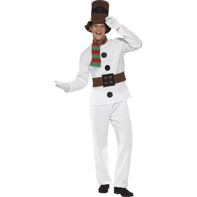 

Couples Role Play Stage Performance Christmas Snowman Adult Suit