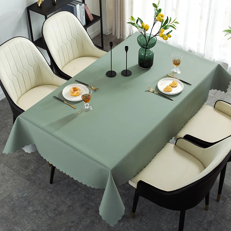 

Pvc Tablecloths Rectangular Table Waterproof Oilcloth On Table Cover Cloth Track On The Table for Kitchen Decoration for Home
