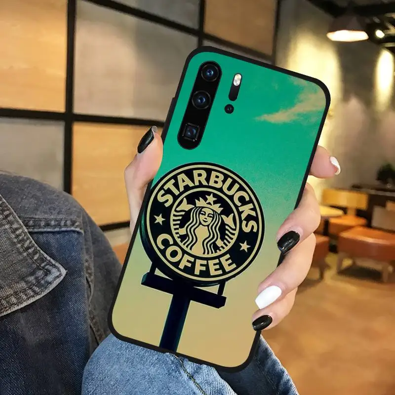 

Cartoon Cute Chocolate Coffee Phone Case For Huawei honor Mate P 9 10 20 30 40 Pro 10i 7 8 a x Lite nova 5t