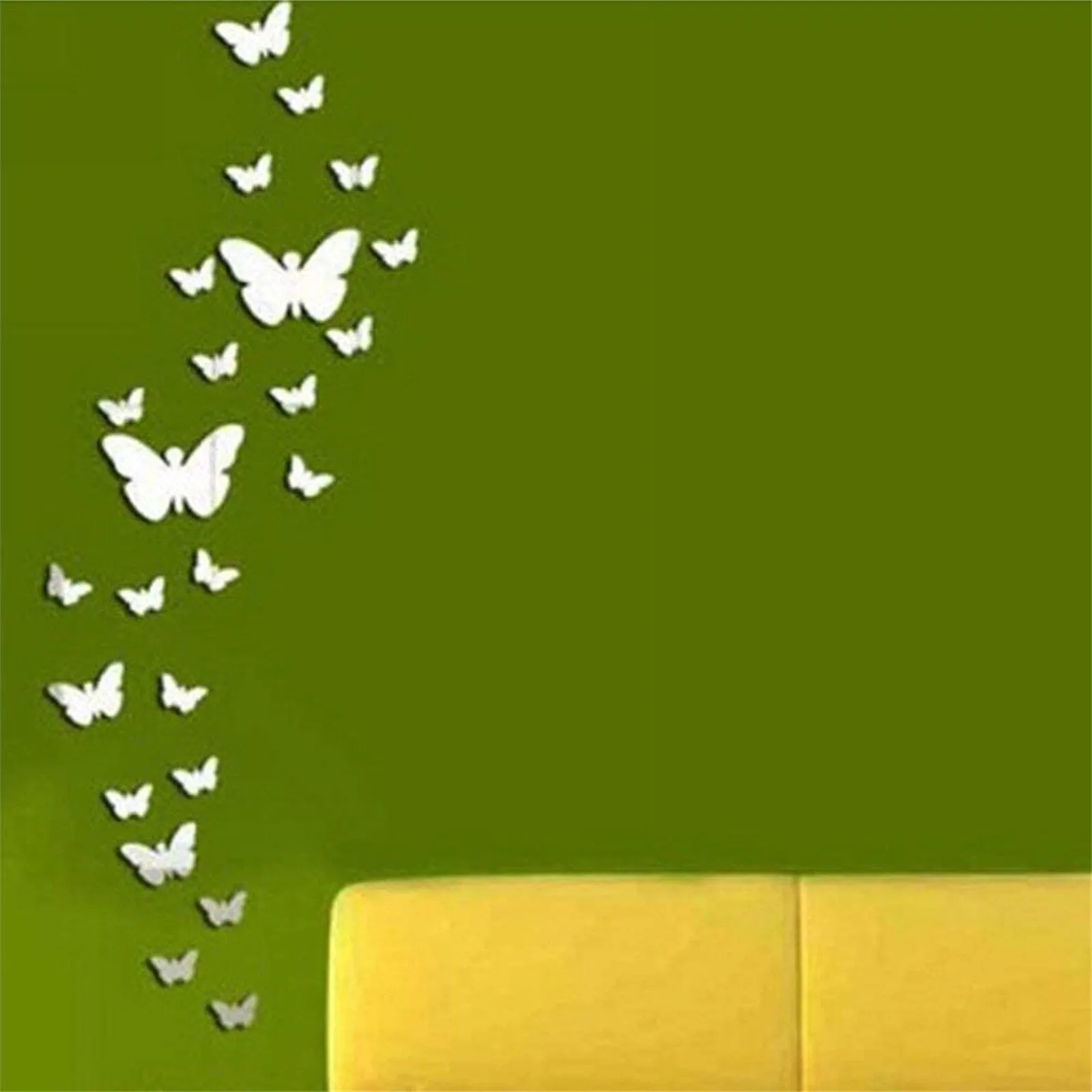 30 шт для заеркальной стены 3D акриловые Бабочка сочетание домашнего декора