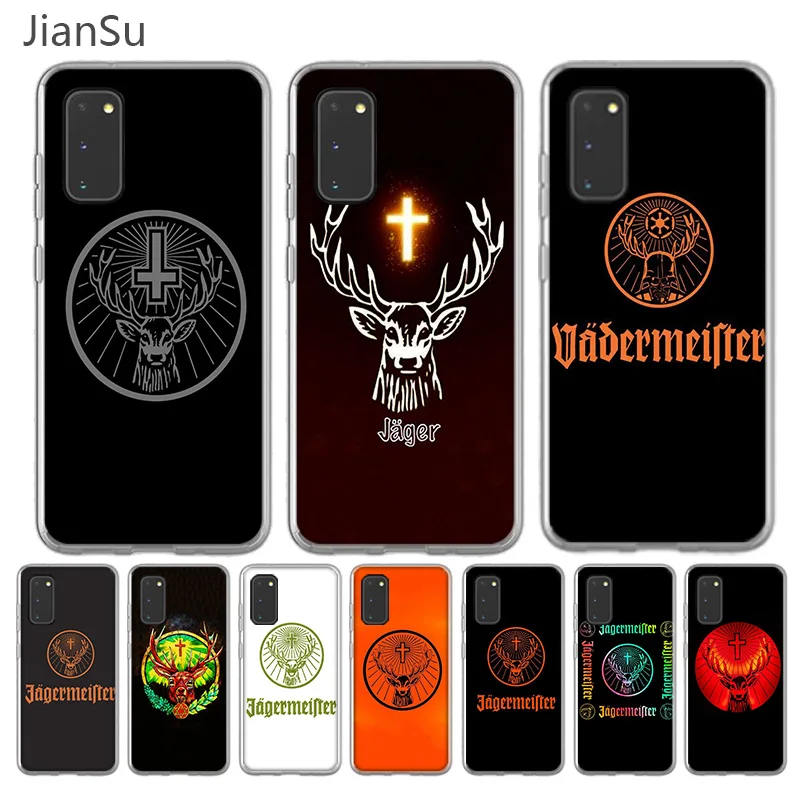 Чехол Jagermeister с логотипом для Samsung Galaxy S20 S10 S8 S9 Plus S10E Note 20 Ultra 10 9 8 прозрачный
