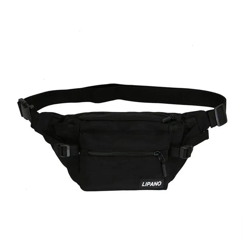 

2021 Fashion Black Men Chest Bags Travel Crossbody Bag Nylon High-Capacity Messenger Bag Unisex Phone Pouch Male Belt Waist Pack