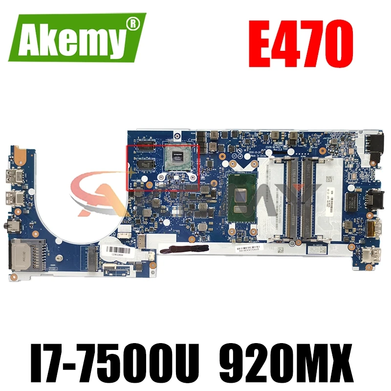 

NM-A821 материнская плата для ноутбука Lenovo Thinkpad E470 CE470 E470C NM-A821 лаптоп материнская плата с процессором i7-7500U GPU 920MX 100% полностью протестирована