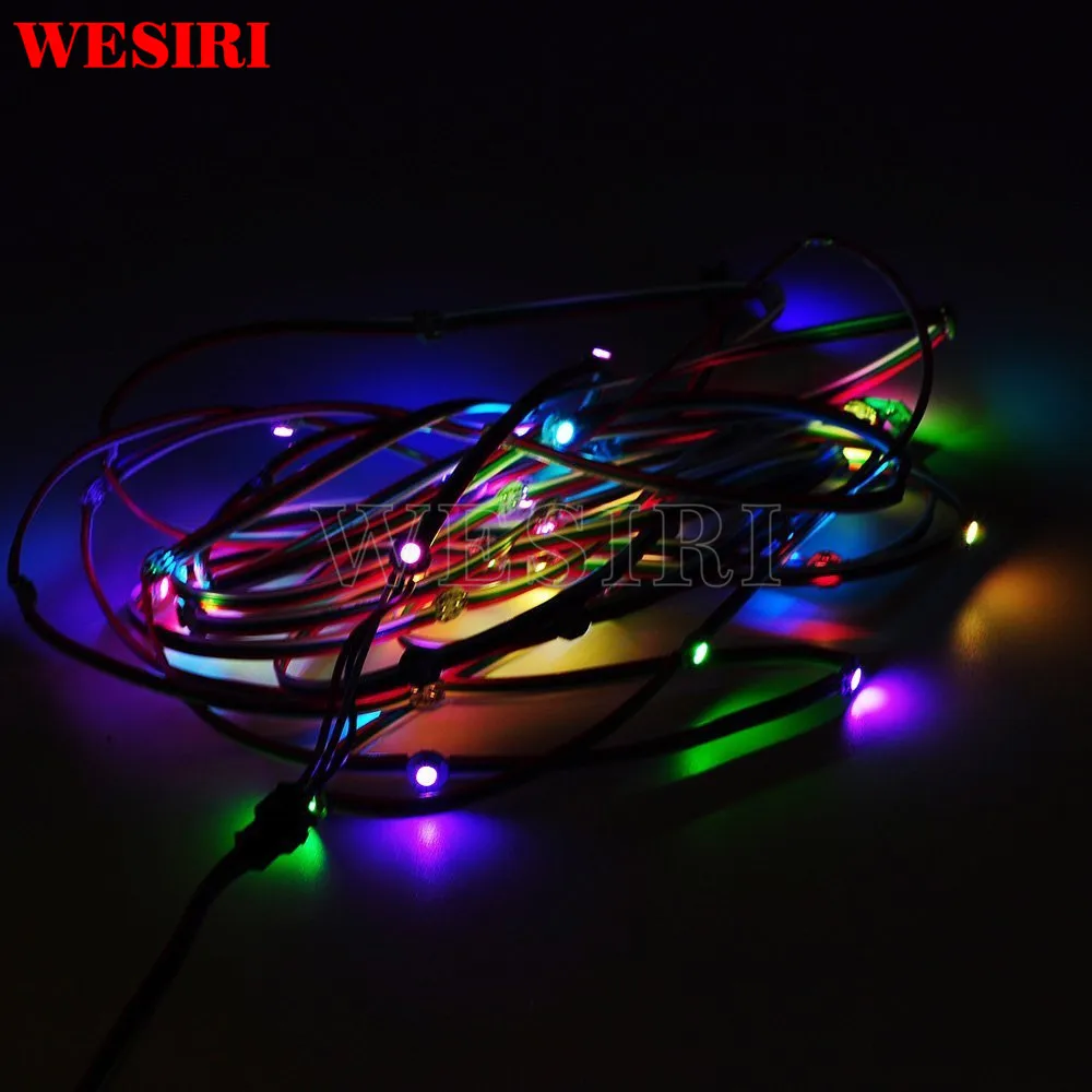 DC5V WS2812B SK6812 чипы (50 шт.) модуль предварительно припаянный радиатор адресуемых