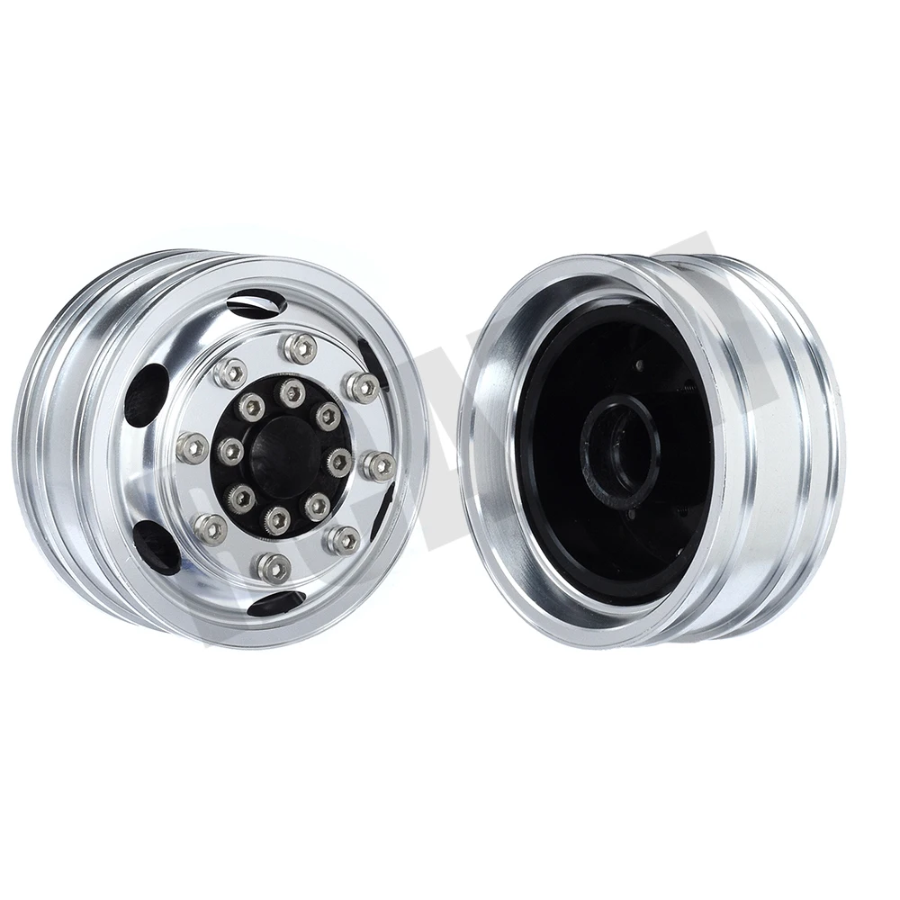 2 шт. высокое качество CNC металлический сплав передний задний обод ступицы колеса