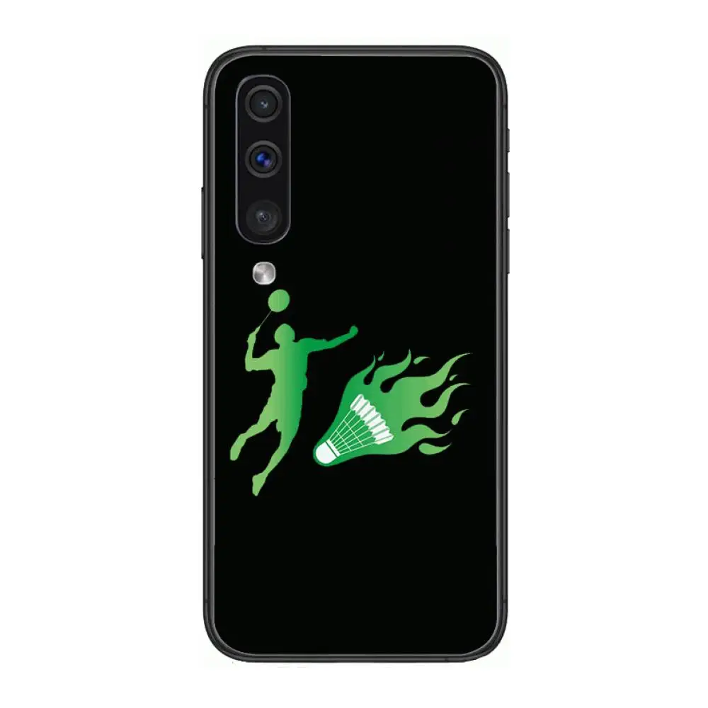 

Badminton lover athlete Phone Case Hull For Samsung Galaxy A 3 5 6 7 8 9 E 2018 Plus 2017 E S Black Shell Art Cell Cover TPU