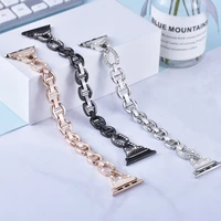 stainless steel metal dress jewelry bracelet for apple watch series 4 3 2 1 38mm 42mm bling strap band for iwatch 4 40mm 44mm